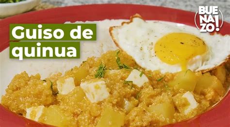 Ingredientes para guiso de quinua y verduras