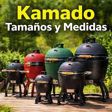 Comparativa de tamaños de kamado desde Mini hasta XXL