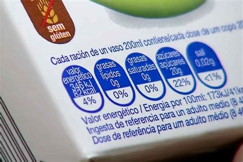 Etiquetado de un producto lácteo saludable