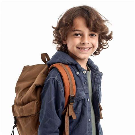 Niño estudiante con mochila