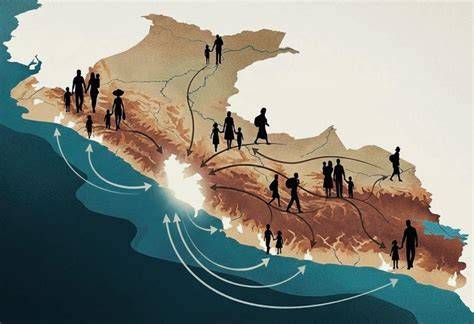 Mapa de migración del bacalao