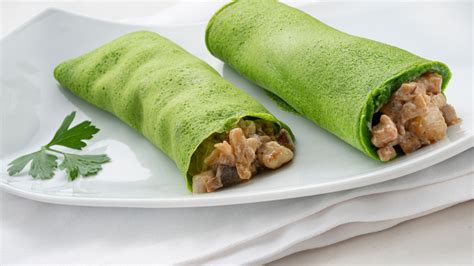 Crepes de calabaza y panceta gratinadas