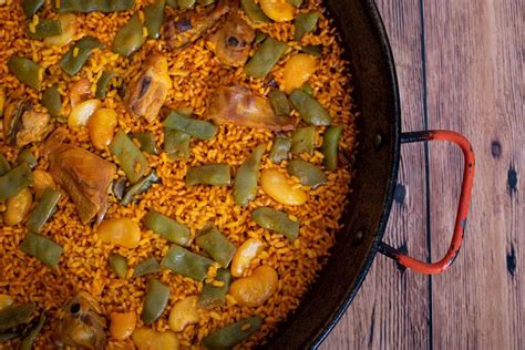 Esquema paso a paso de la cocción de la paella valenciana