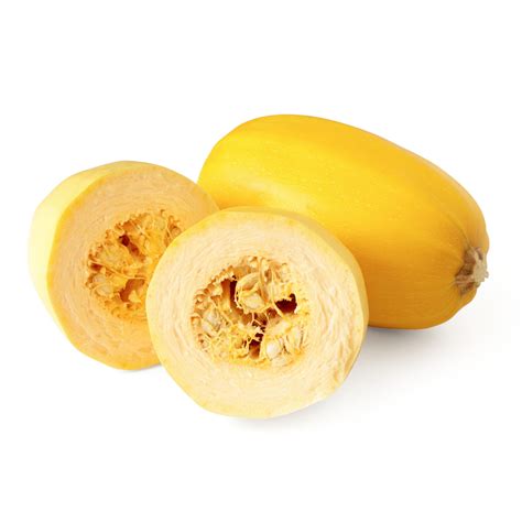 calabaza espagueti cruda y cocinada