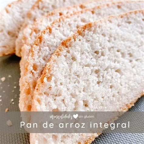 Pan de arroz integral sin gluten en rebanadas