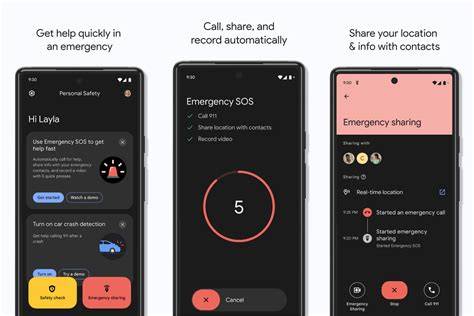 Interfaz de llamadas de emergencia en Android
