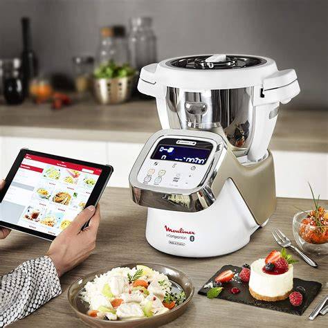 Esquema de las piezas del robot de cocina para cocinar al vapor