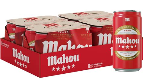 Tarta con forma de lata de cerveza Mahou