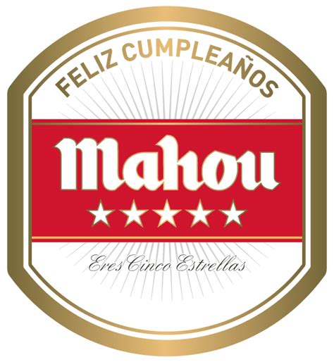 Detalle del logo de Mahou en papel de azúcar sobre la tarta