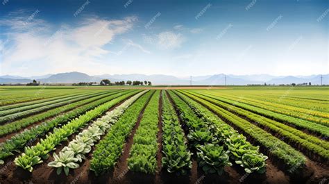 Campo de cultivo de coliflores de diversas variedades