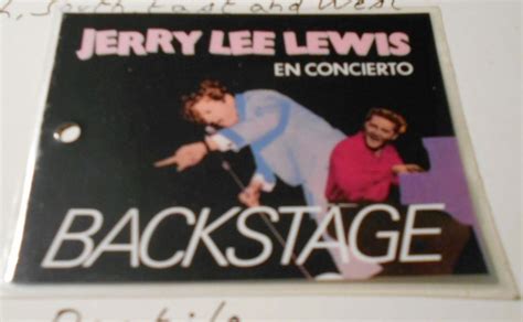 Cartel de un concierto de Jerry Lee Lewis de la época
