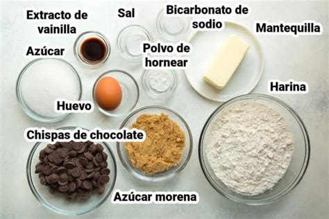 Muestra de ingredientes secos para galletas