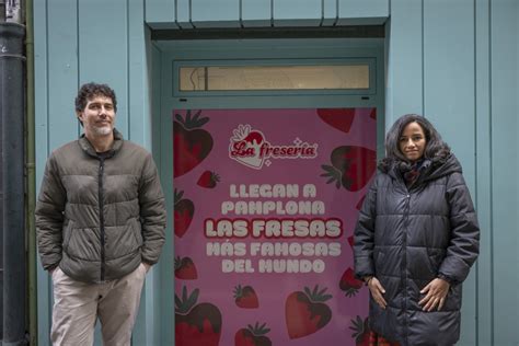 Susan Carrera y Eduardo Mata, dueños de La Fresería Pamplona