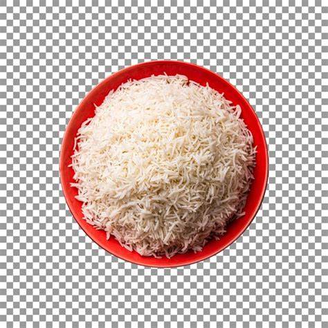 Arroz basmati en un bol con hierbas frescas