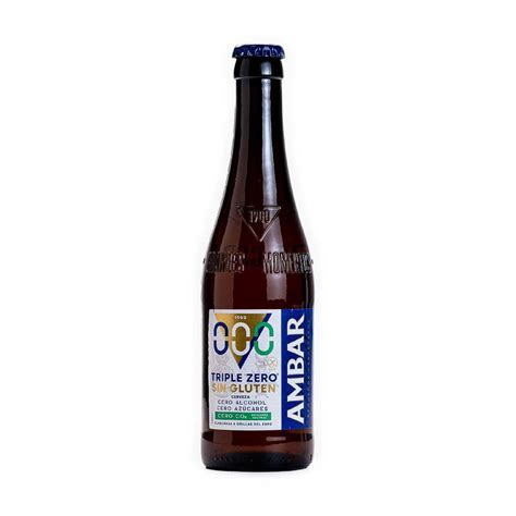 Etiqueta de cerveza Ambar Sin Gluten