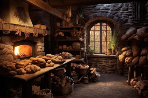 Panadería artesanal tradicional con hornos de piedra