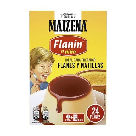 Envase de FLANIN y otros ingredientes para postres