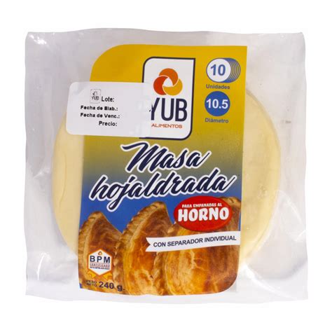 Masa hojaldrada para empanadas