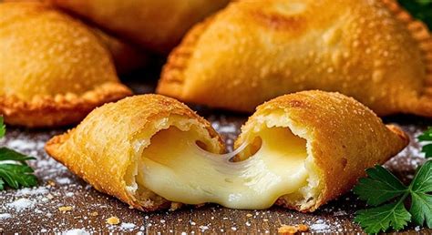 Empanadas de queso fritas doradas