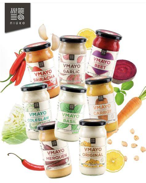 Variedad de mayonesas vegetales