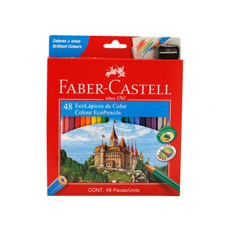 Variedad de lápices Faber-Castell de diferentes tipos y colores