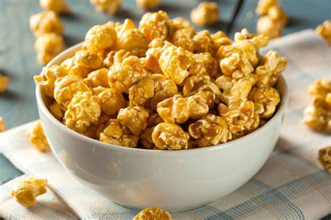 Palomitas de maíz con caramelo