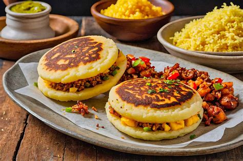 Plato típico latinoamericano sin gluten (como arepas o ceviche)