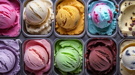 Variedad de chocolates y helados en la tienda