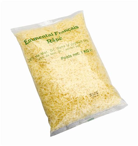 Queso rallado Emmental listo para usar
