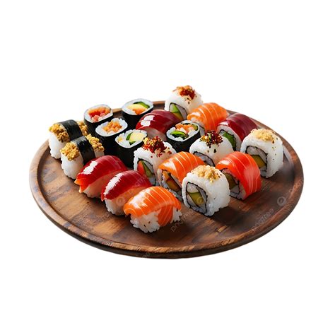 Variedad de nigiri de pescado fresco