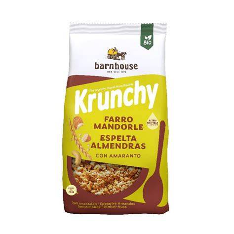 Muesli Krunchy Amaranto, Espelta y Almendras BIO Barnhouse