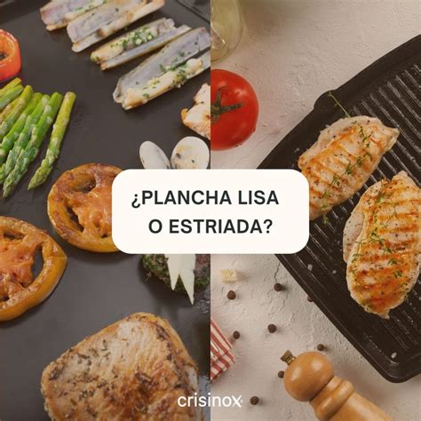 Comparativa visual entre plancha lisa y plancha estriada