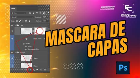 Miniatura de una máscara de capa en Photoshop mostrando áreas blancas y negras
