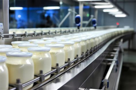Línea de producción automatizada de mayonesa en una planta industrial