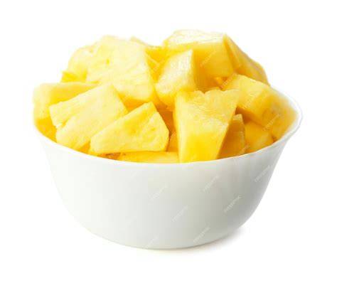 Piña picada en procesador de alimentos