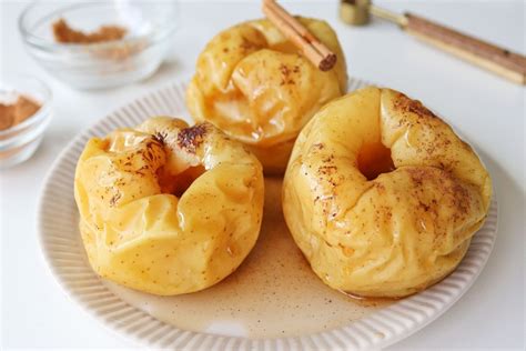 Manzanas asadas en microondas