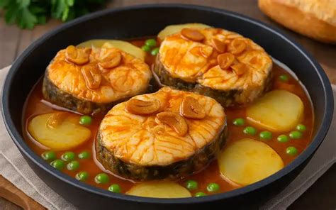 Merluza fresca y patatas de calidad