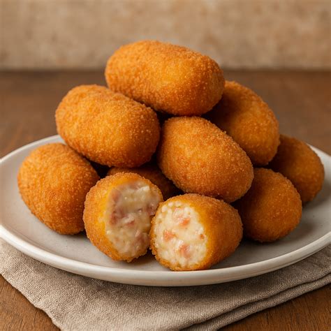 Croquetas de jamón recién hechas