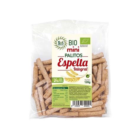 Palitos de espelta horneados