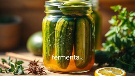 Preparación de pepinillos fermentados caseros