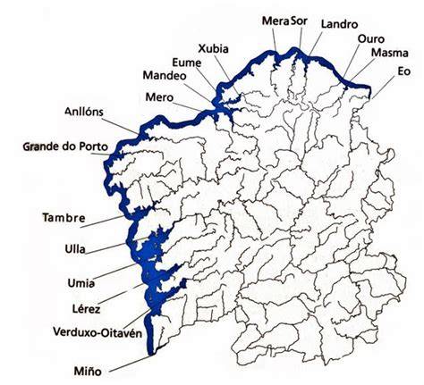 Mapa de las Rías Gallegas