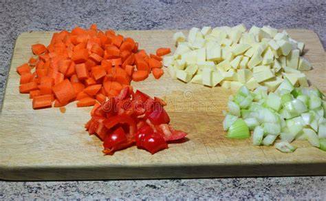 Verduras troceadas para guiso