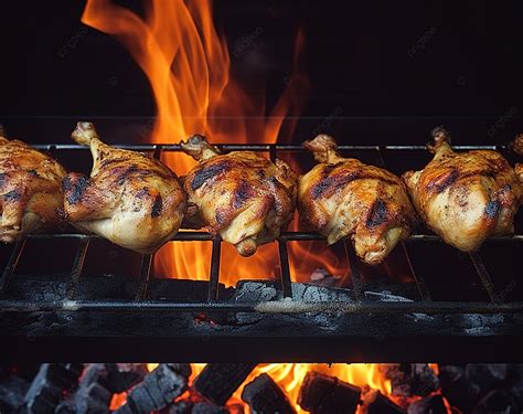 Papas asándose a la parrilla