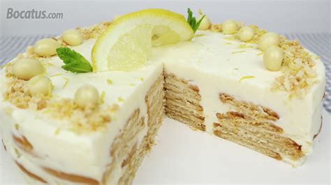esquema de capas de galleta y crema de limón
