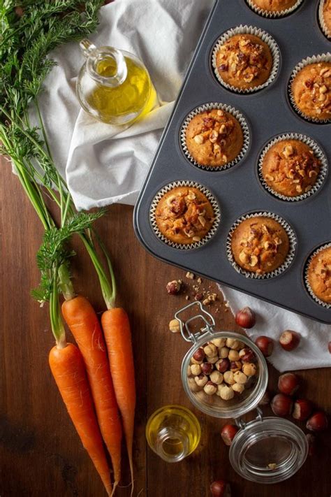 Magdalenas de zanahoria veganas sin frosting
