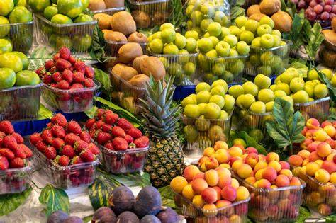 Variedad de frutas frescas listas para fermentar