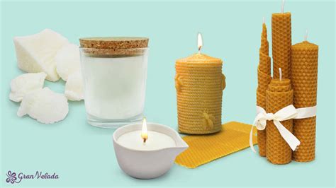 Diferentes tipos de ceras para la fabricación de velas
