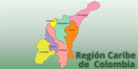 Mapa de la región Caribe colombiana destacando Luruaco