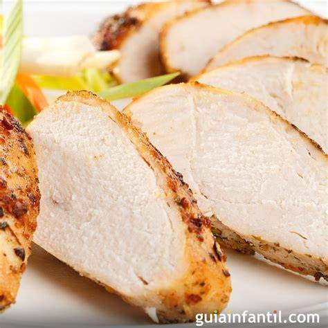 Pechuga de pavo cocinada a la sal