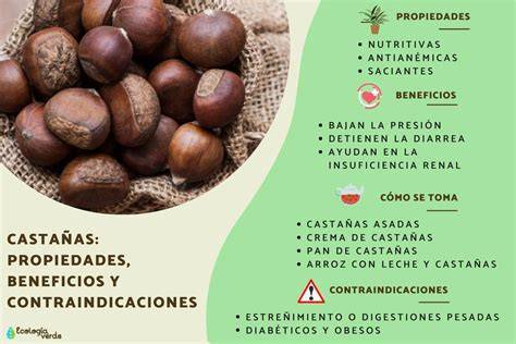 Infografía: Propiedades y beneficios de las castañas